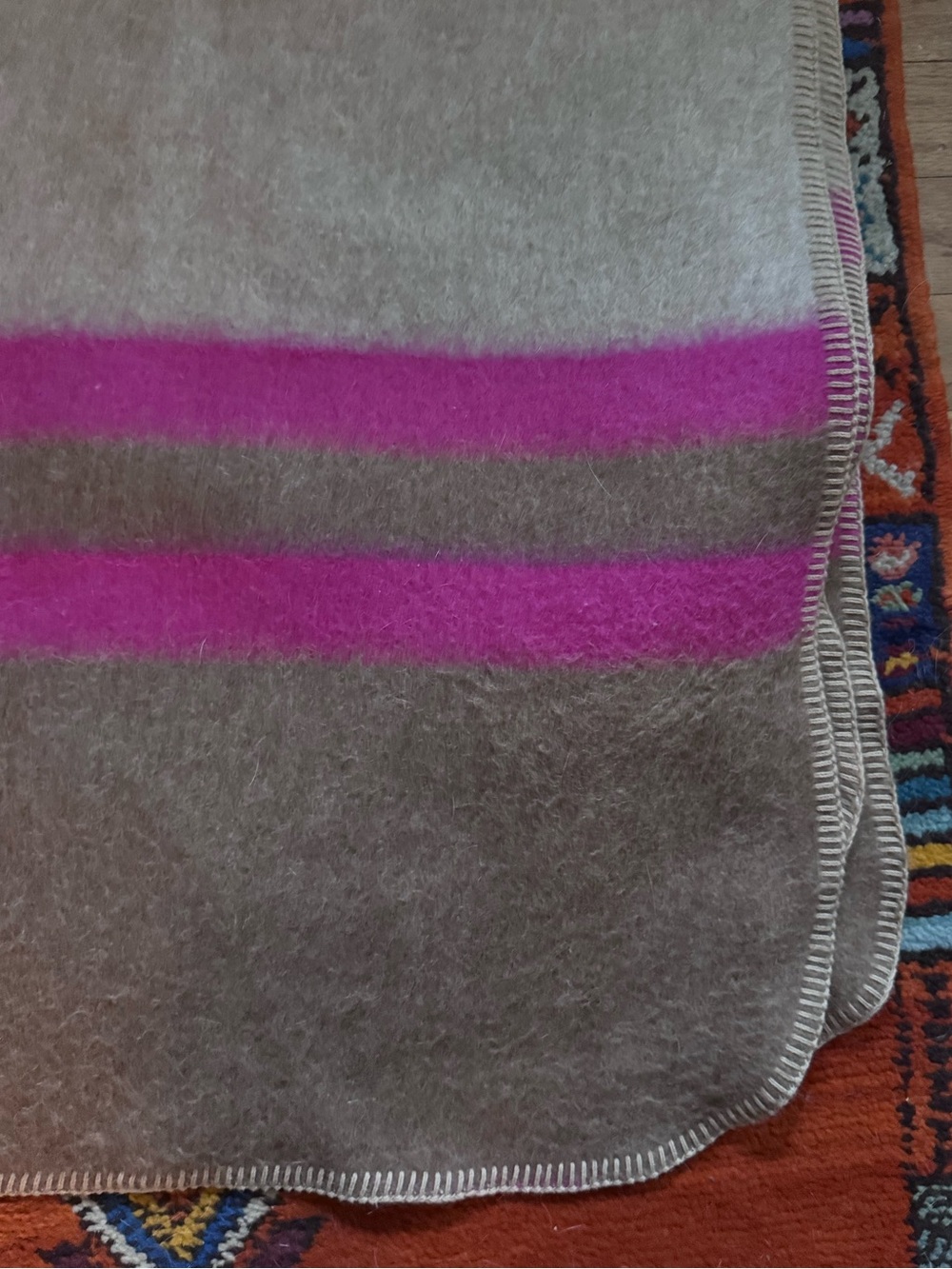 Alicia Adams alpaca blanket, 54x70, EUC - Picture 2 of 3